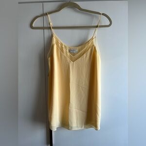 Babaton yellow v-neck tank